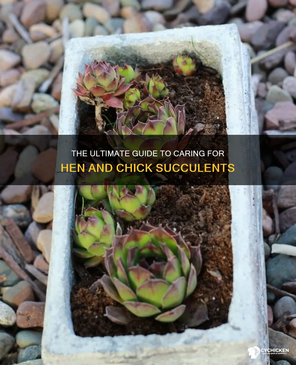 how to take care of hen and chick succulents