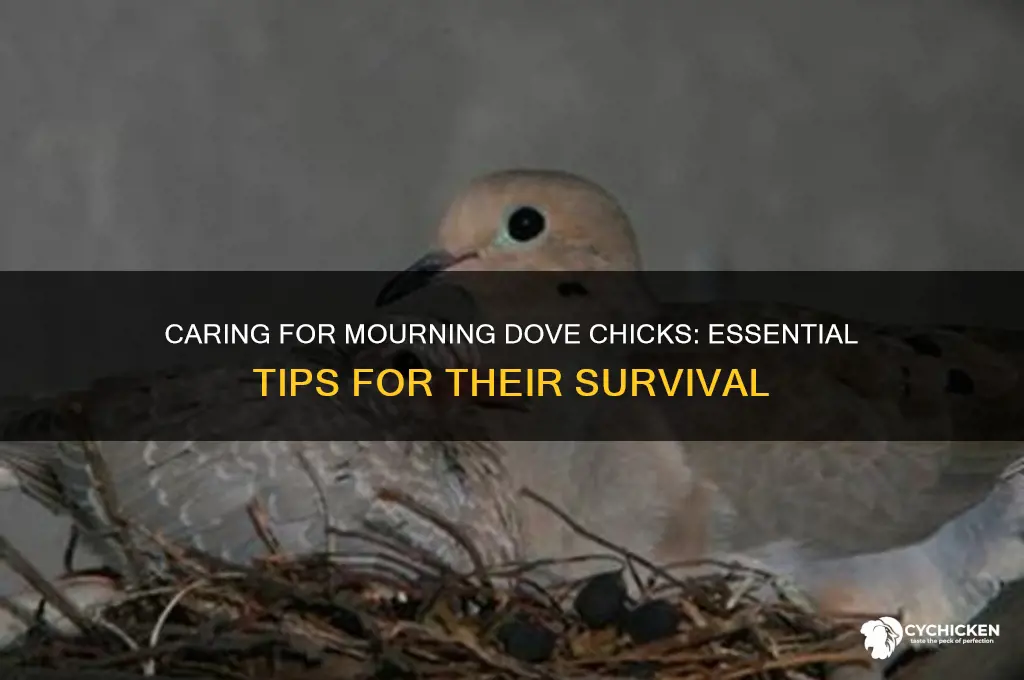 how to take care of mourning dove chicks