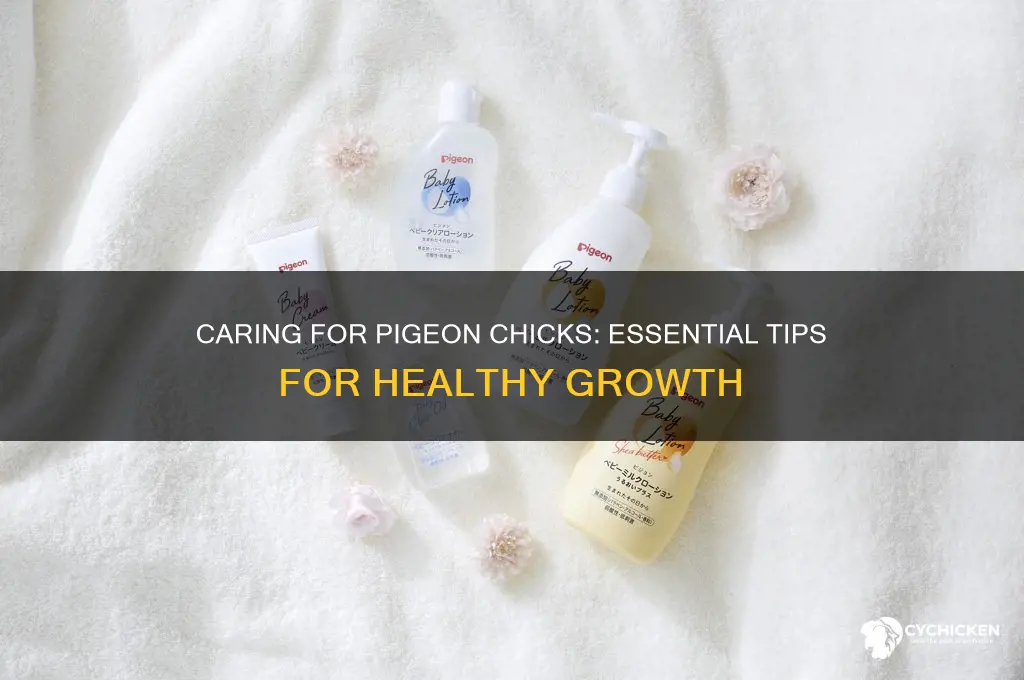 how to take care of pigeon chicks