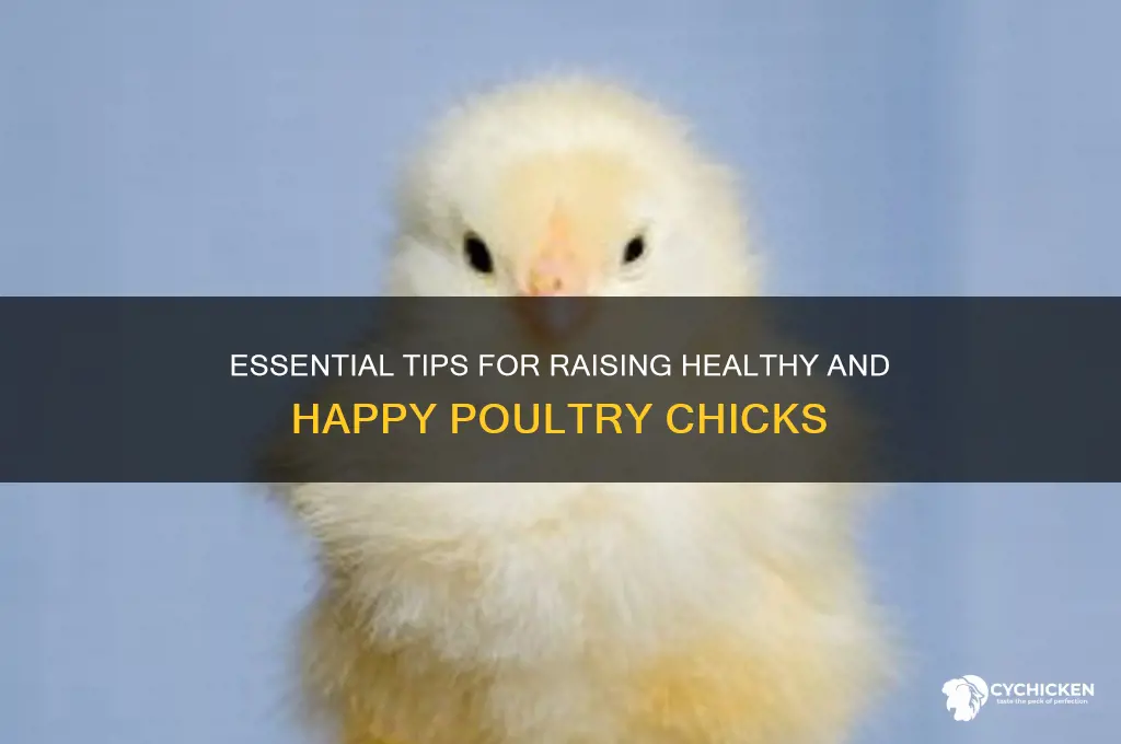 how to take care of poultry chicks