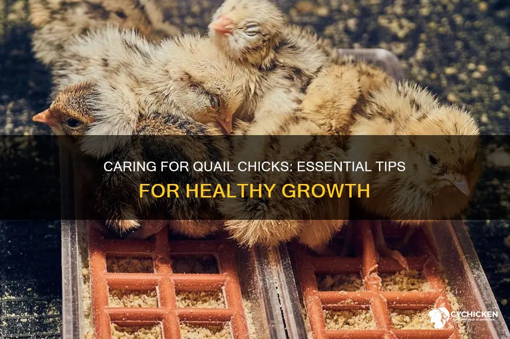 how to take care of quail chicks