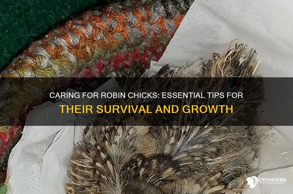 how to take care of robin chicks