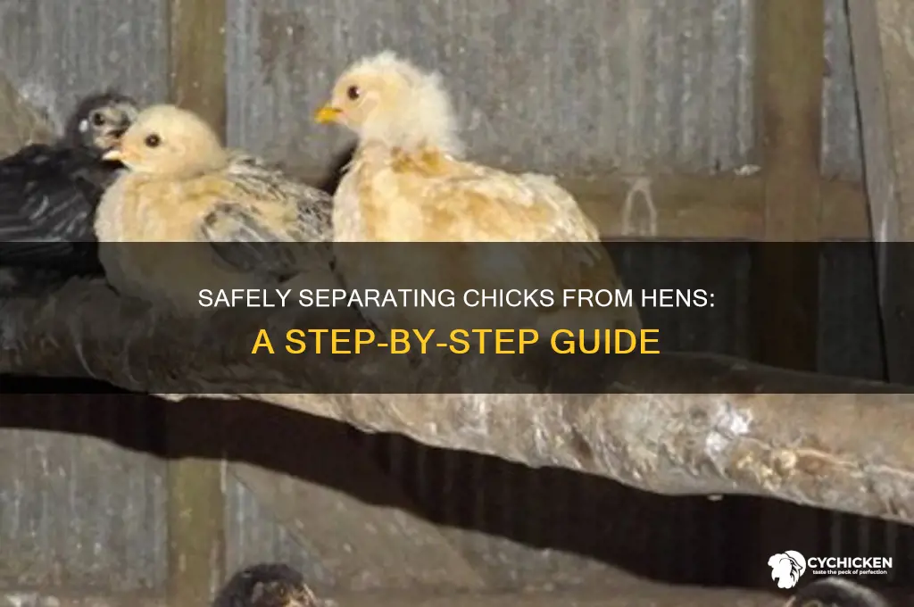 how to take chicks away from hen