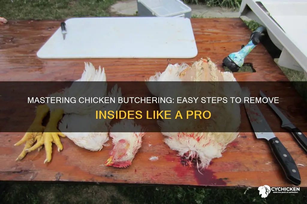 how to take insides out of chicken