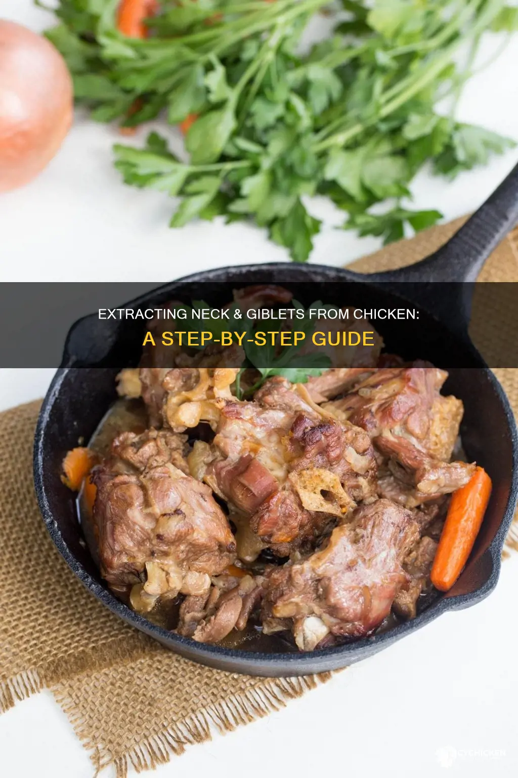 how to take neck and giblets out of chicken