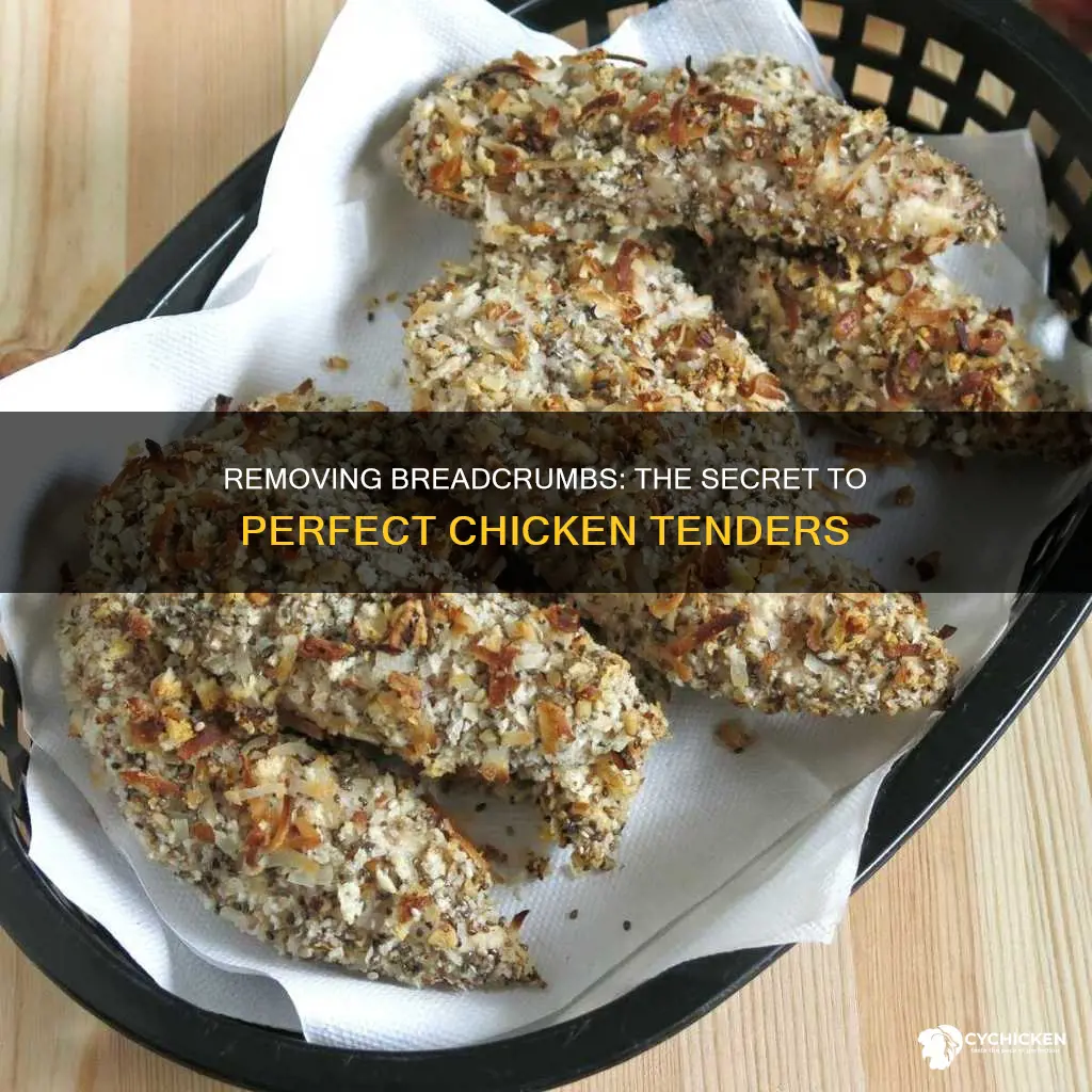 how to take off the thing on a chicken tender