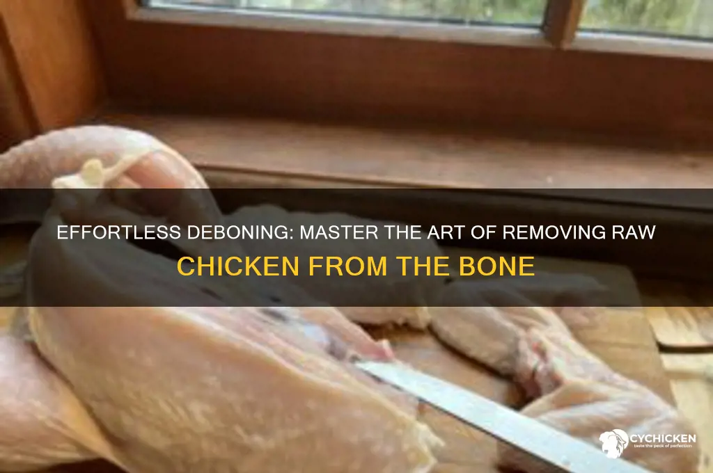 how to take raw chicken off the bone