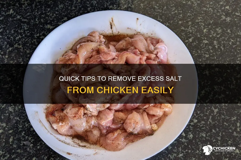 how to take salt out of chicken