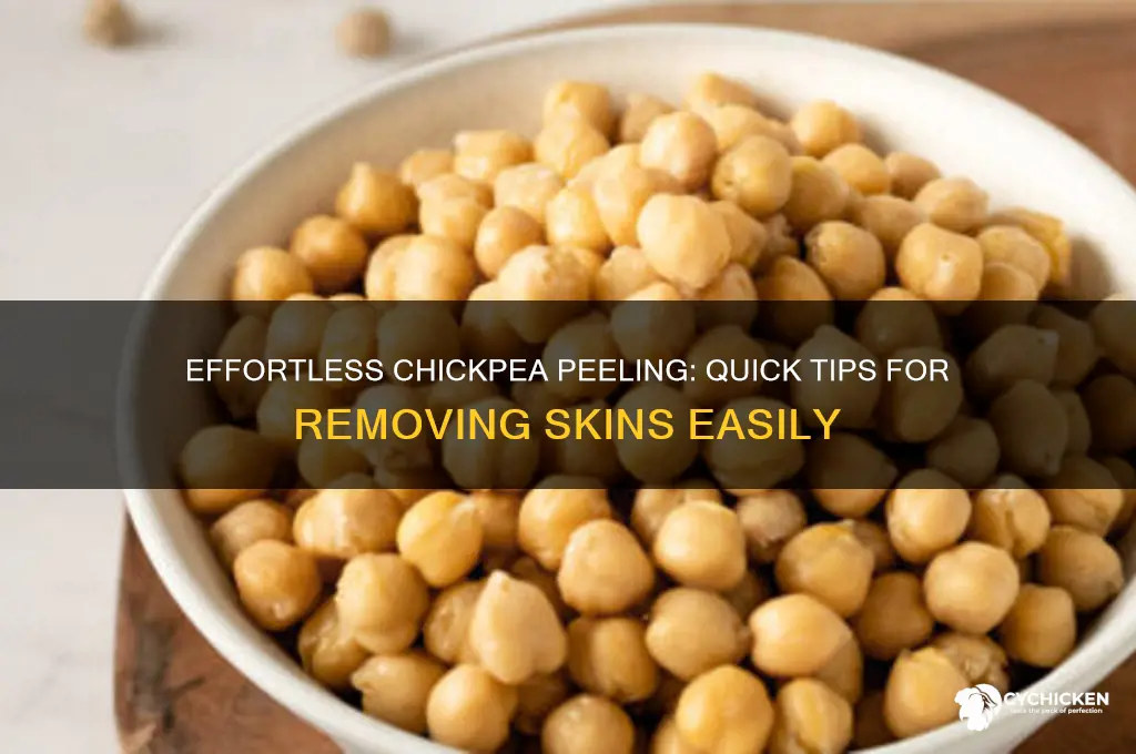 how to take skin off chick peas