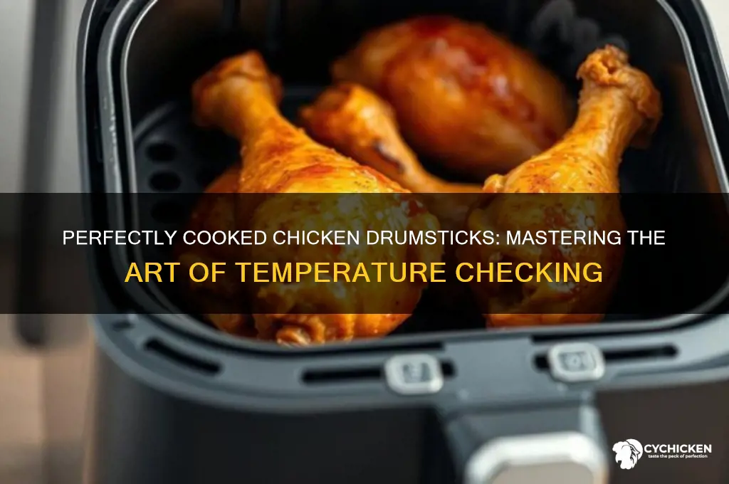 how to take temp of chicken drumstick