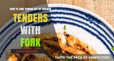 Efficiently Remove Tendon from Chicken Tenders Using a Fork