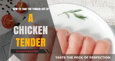 Efficiently Removing Tendons from Chicken Tenders at Home