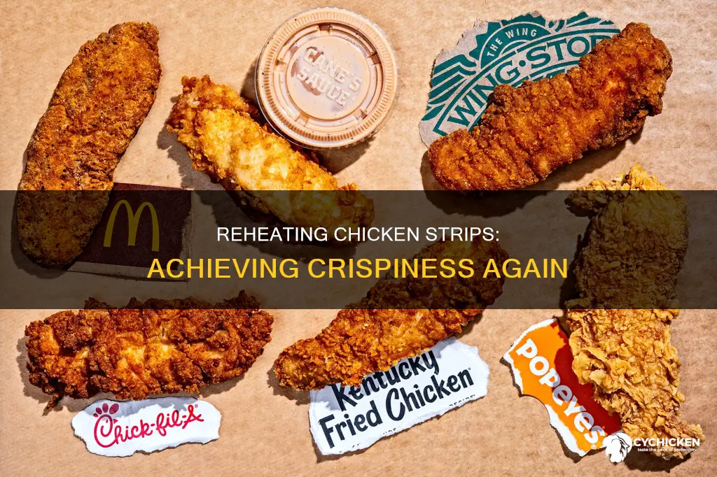 how to te-heat chicken strips so they are crispy