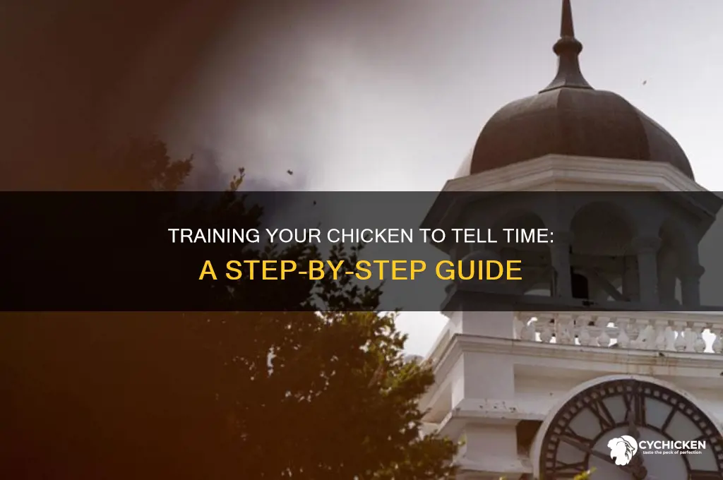 how to teach my chicken to clock