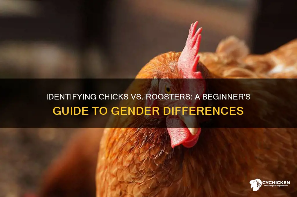 how to tell a chick from a rooster