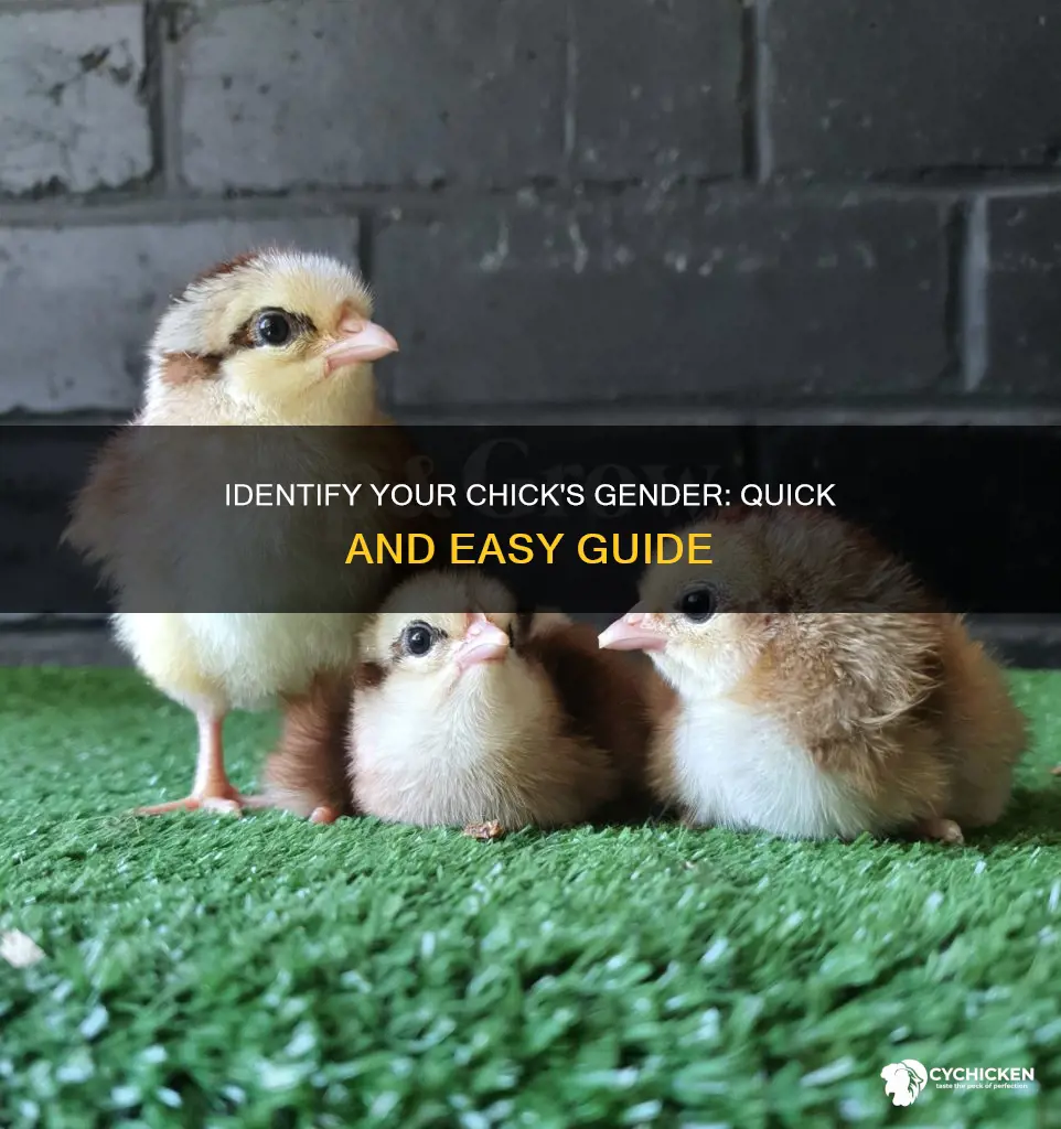 how to tell a chick is male or female