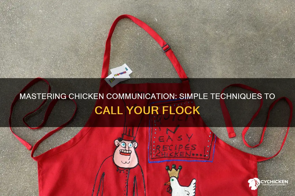 how to tell a chicken to come here