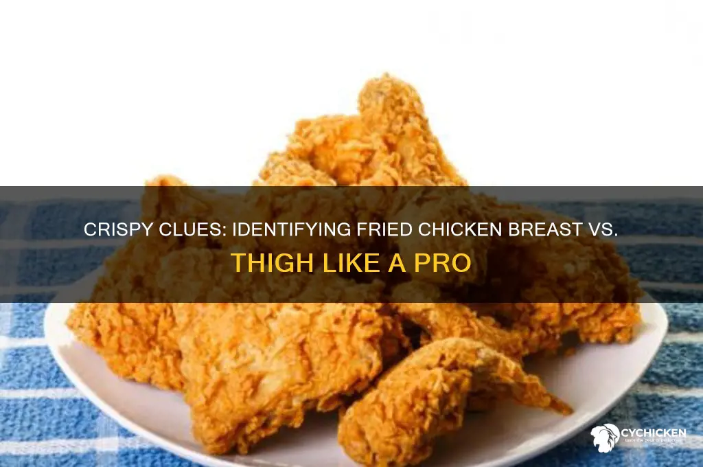 how to tell a fried chicken breast from thigh