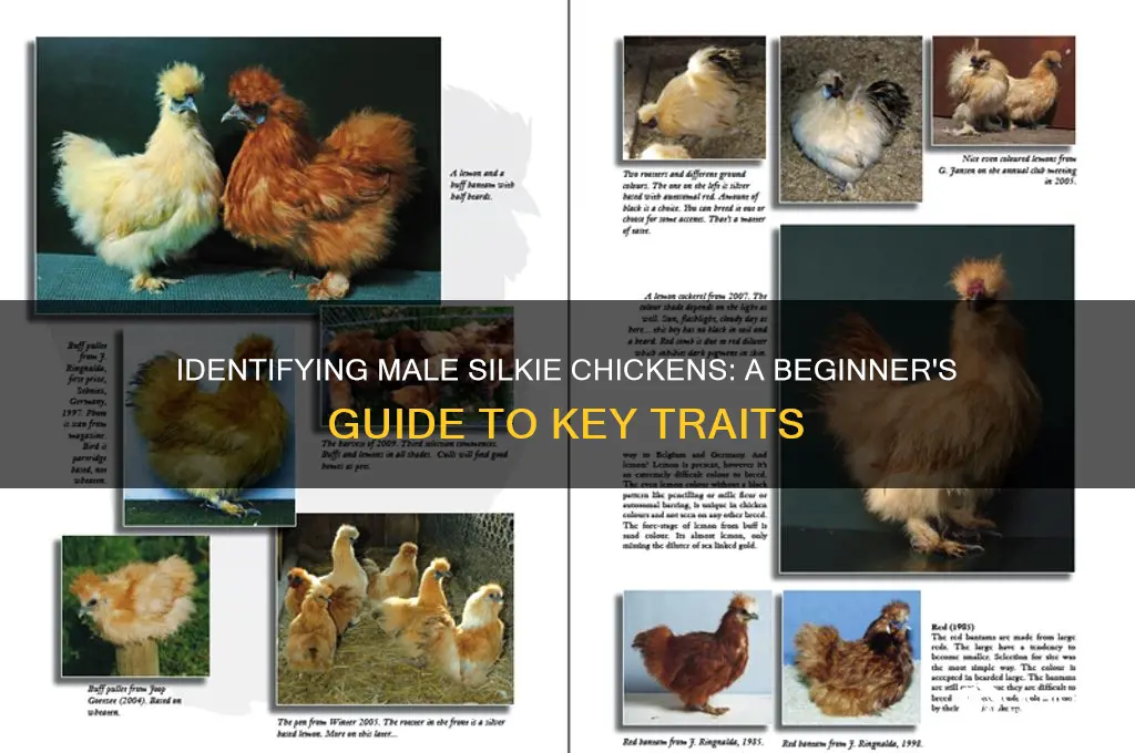 how to tell a male silkie chicken