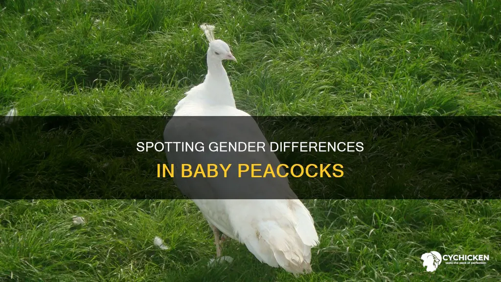 how to tell between hen and male peacock chick