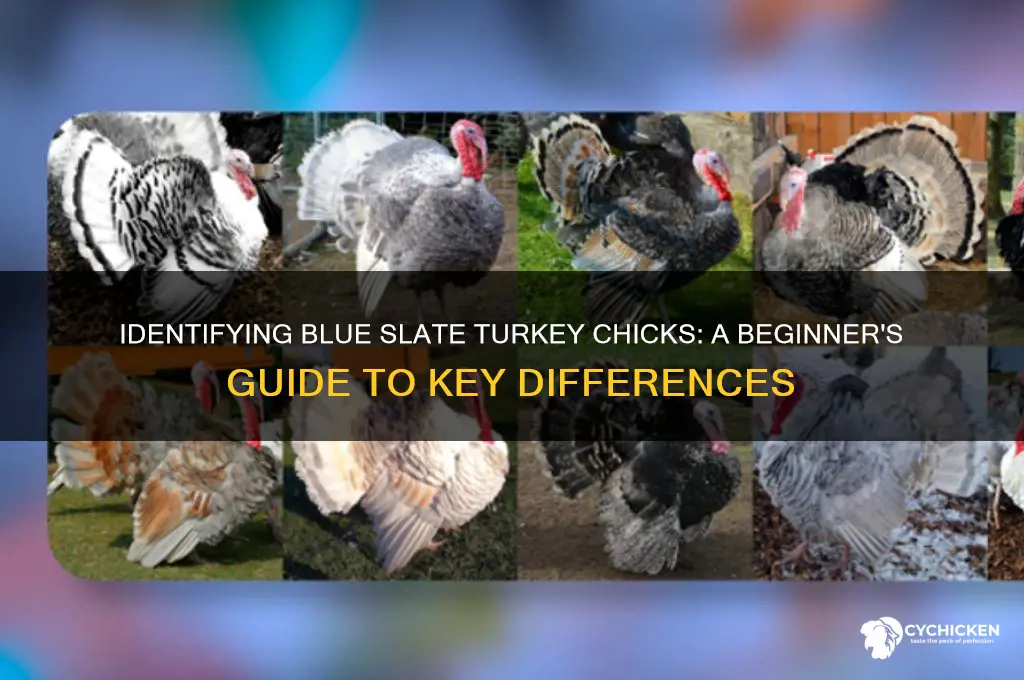 how to tell blue slate turkey chicks apart
