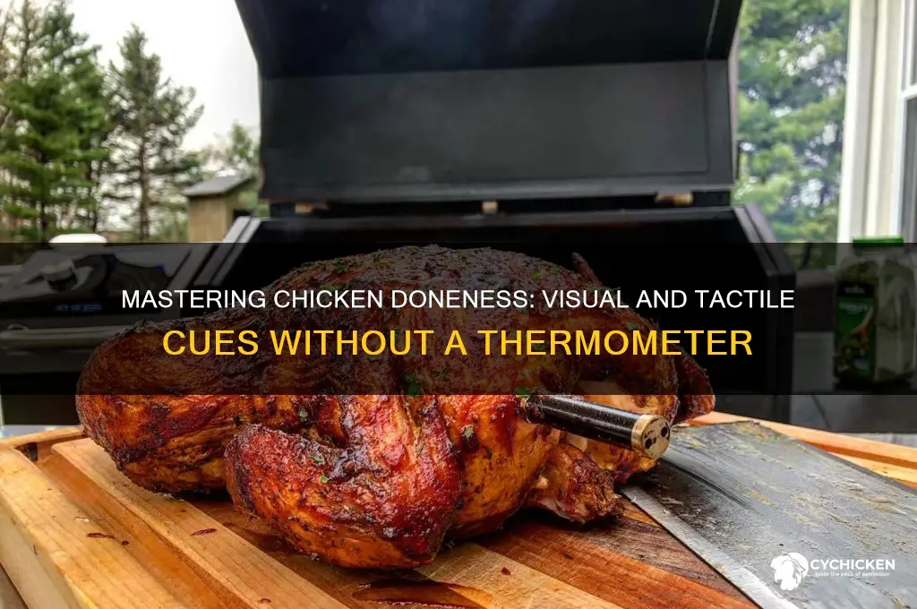 how to tell chicken done without thermometer