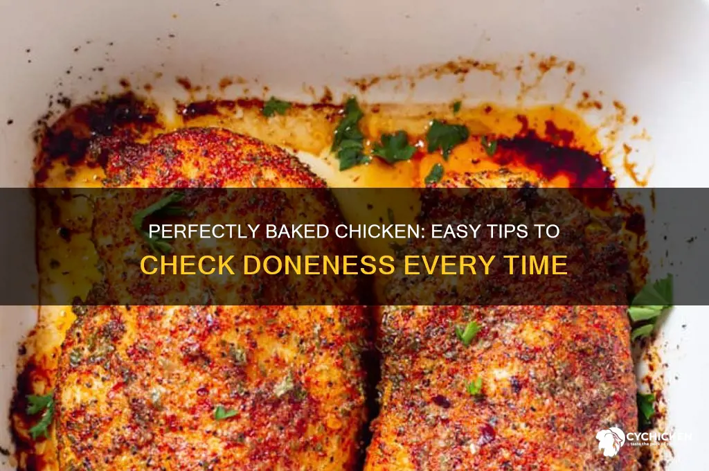 how to tell chicken is done baking