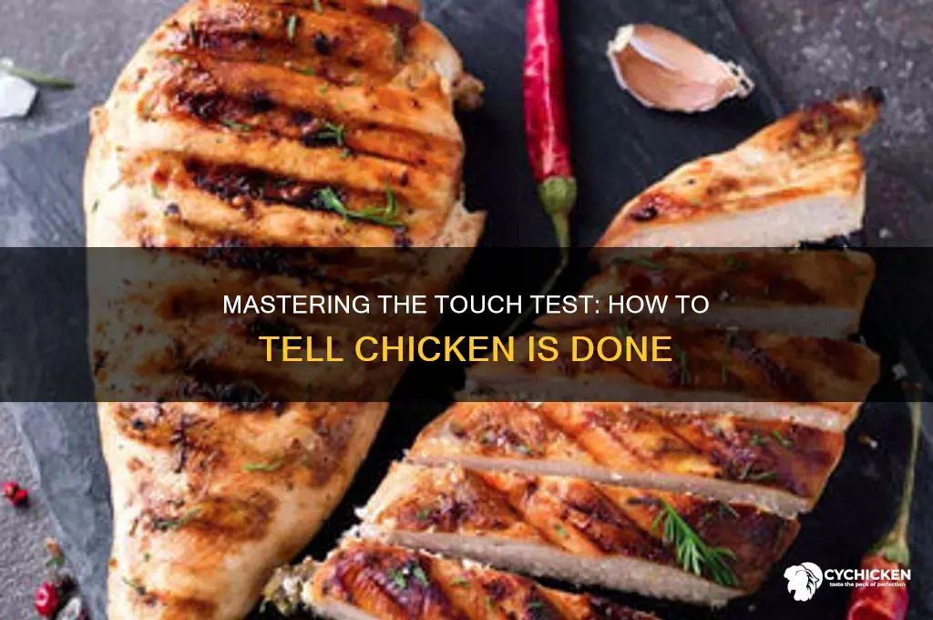 how to tell chicken is done by touch
