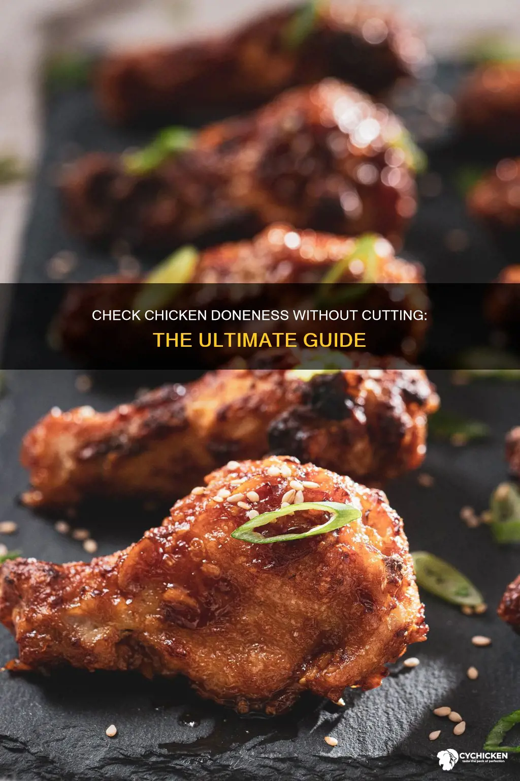how to tell chicken is done without cutting into it