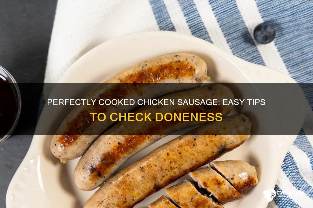 how to tell chicken sausage is done