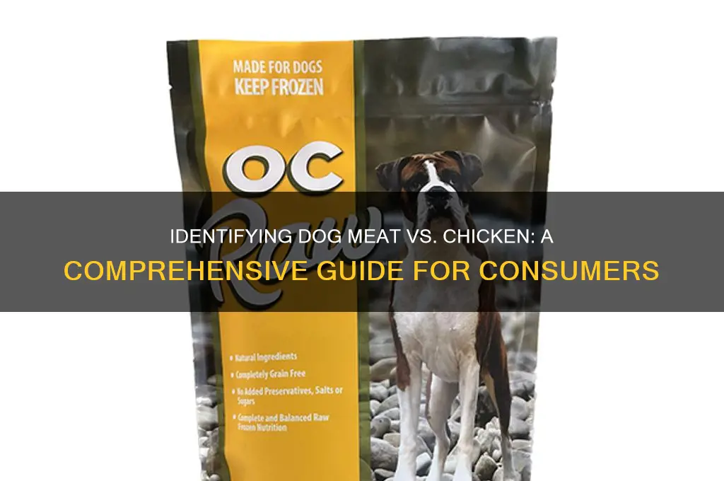 how to tell dog meat from chicken