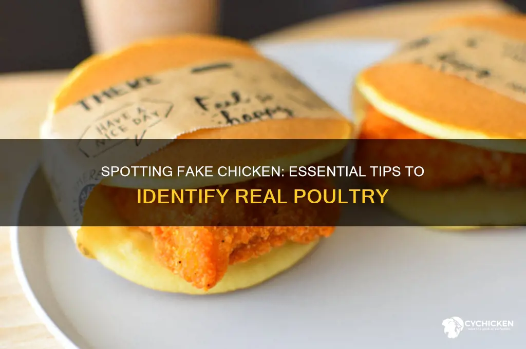 how to tell fake chicken from real chicken