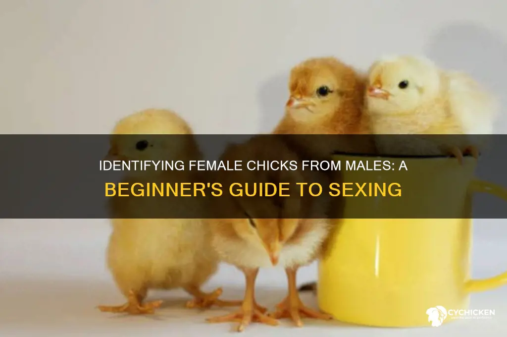how to tell female chicks from male