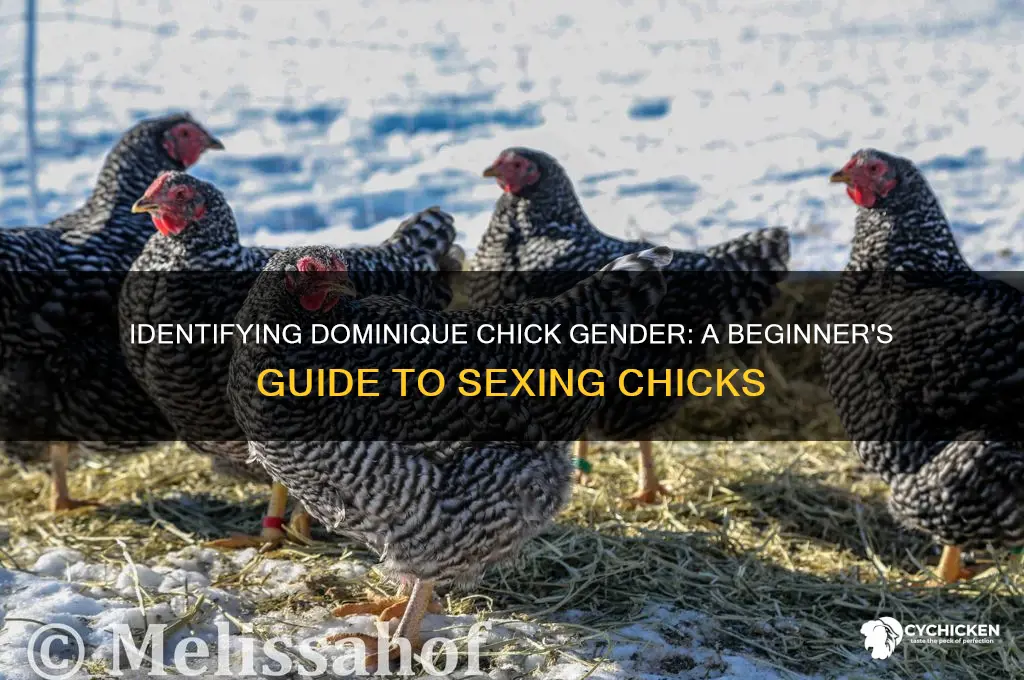 how to tell he sex of domonique chicks