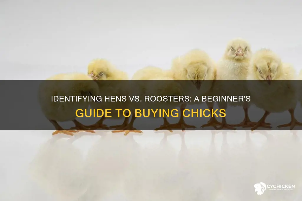 how to tell hens from rooster when buying chicks