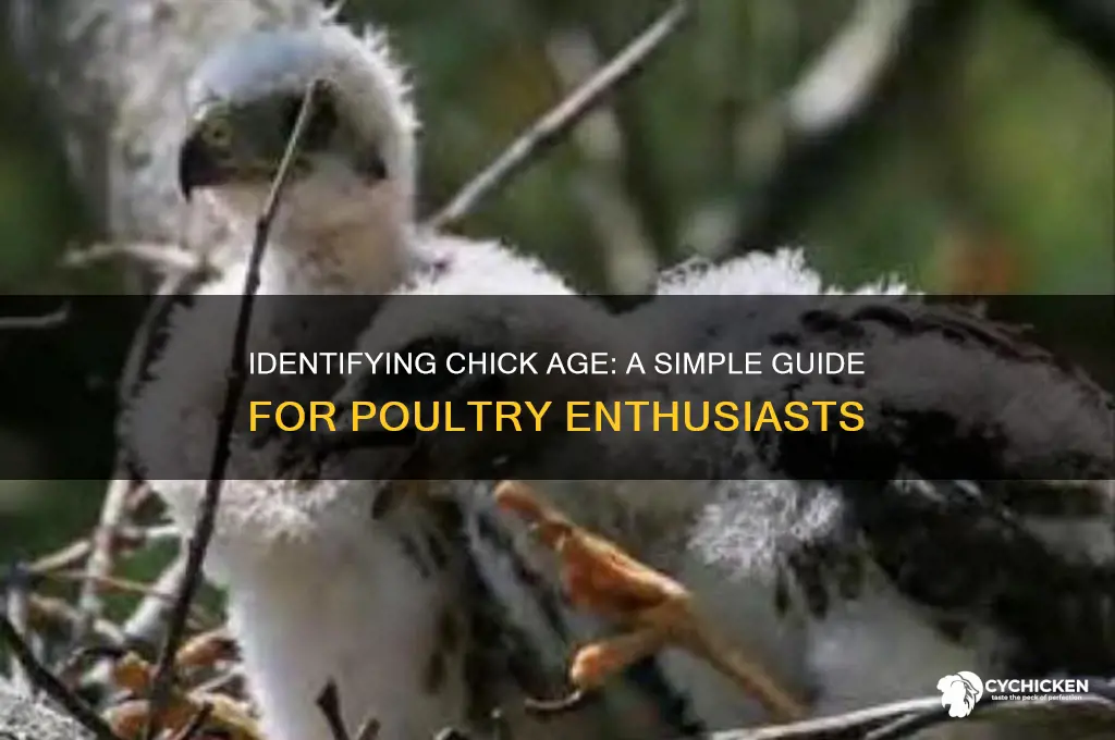 how to tell how old chicks are