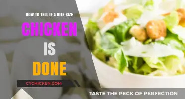Checking Bite-Sized Chicken: Is It Done?