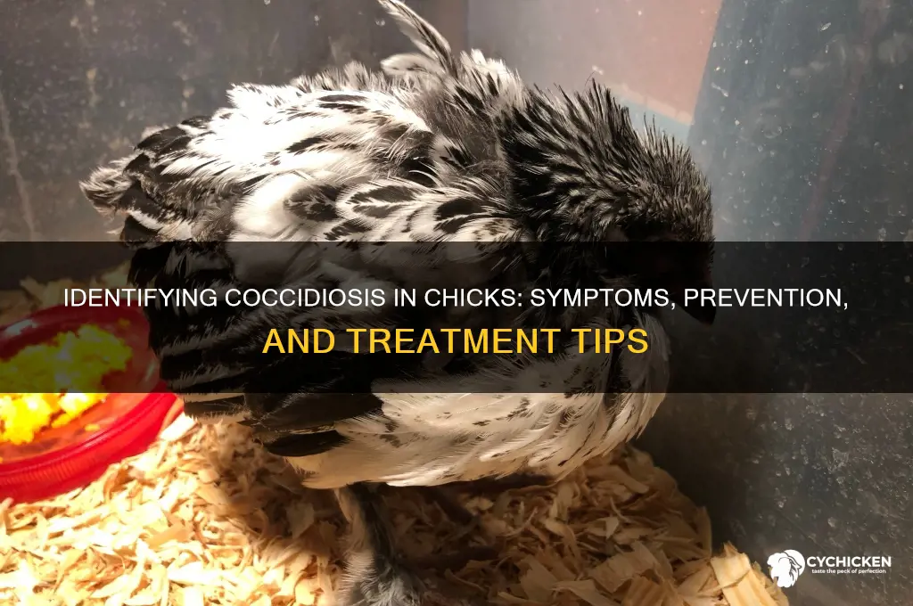 how to tell if a chick has coccidiosis