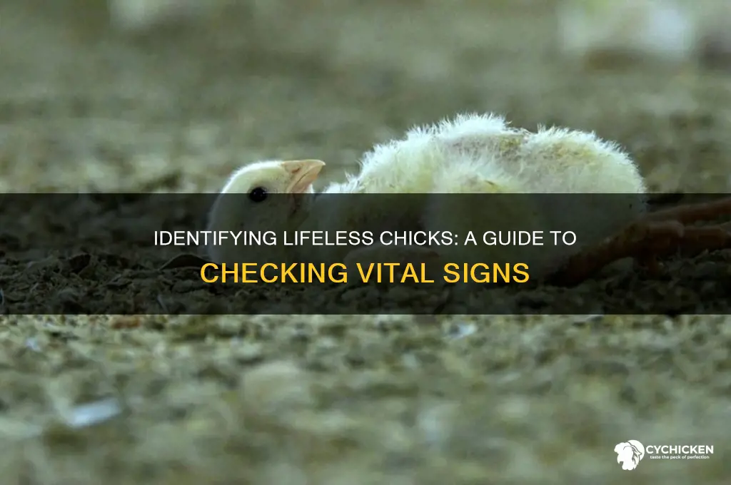 how to tell if a chick is dead