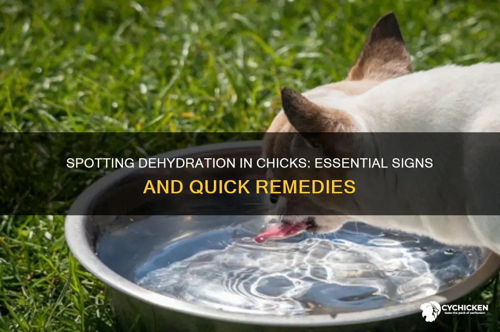 how to tell if a chick is dehydrated