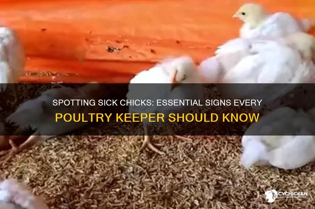 how to tell if a chick is sick