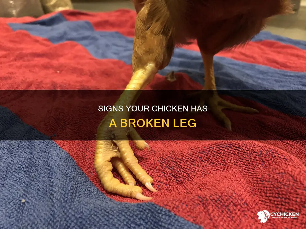 how to tell if a chicken broke its leg