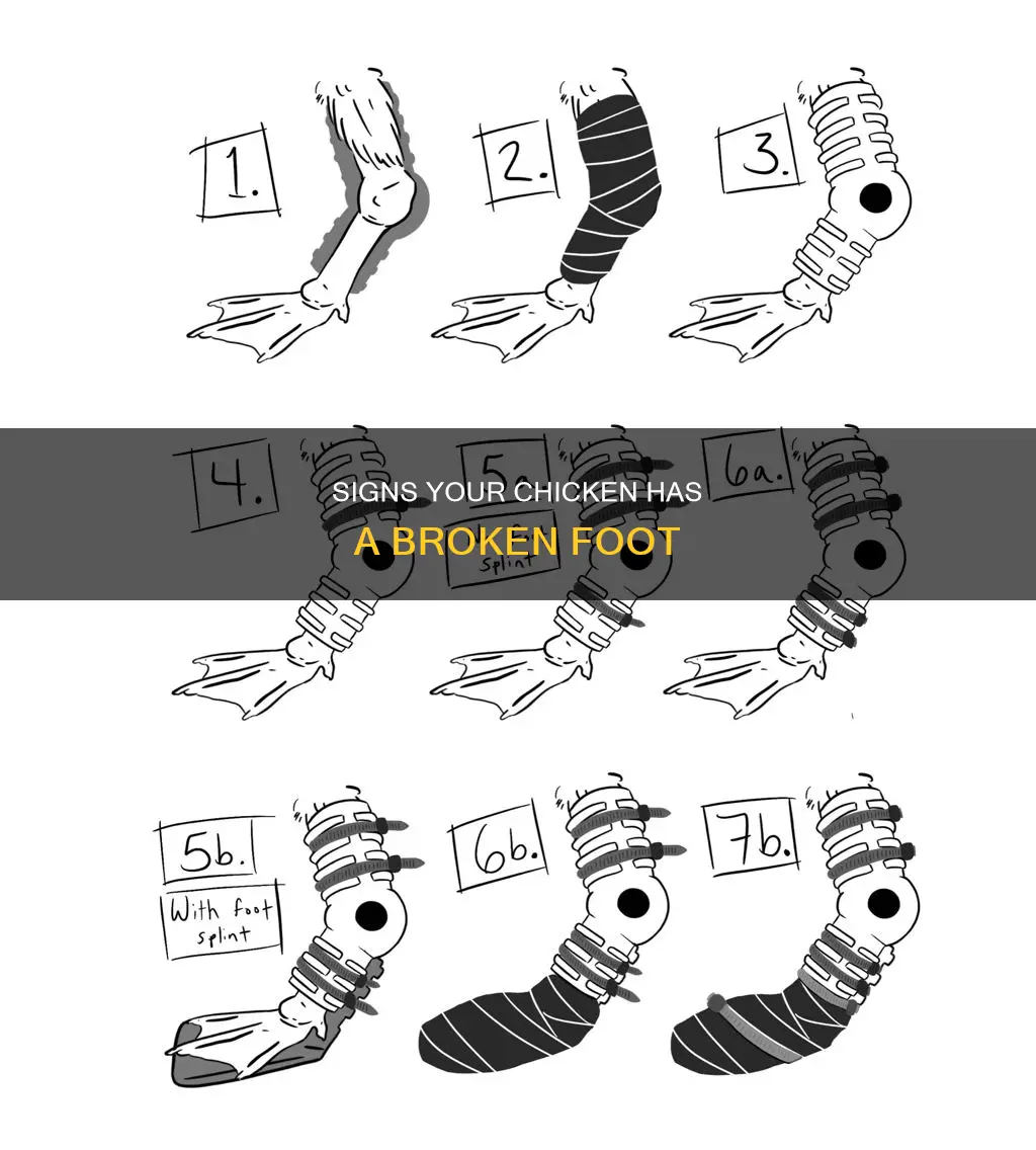 how to tell if a chicken has a broken foot