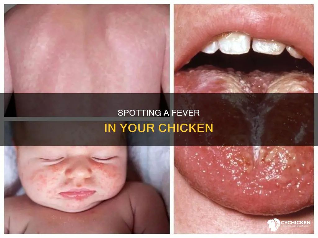 how to tell if a chicken has a fever