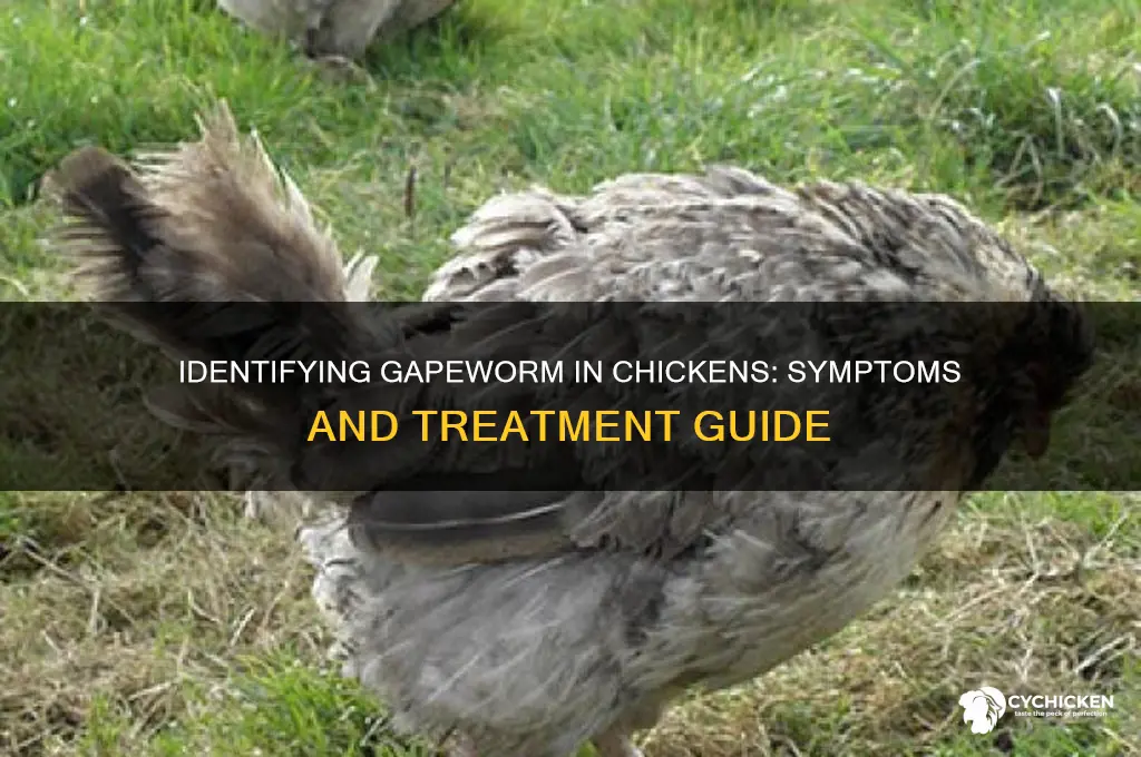 how to tell if a chicken has gapeworm