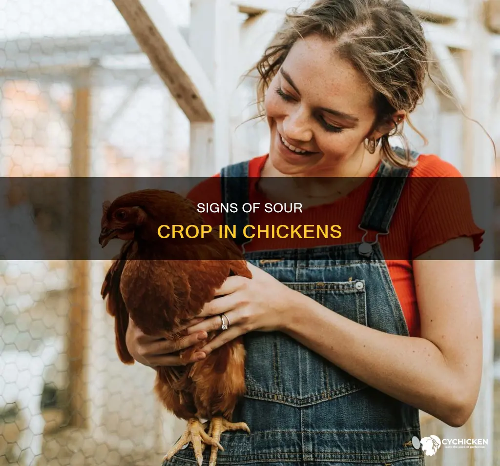 how to tell if a chicken has sour crop