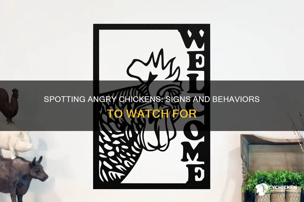 how to tell if a chicken is angry