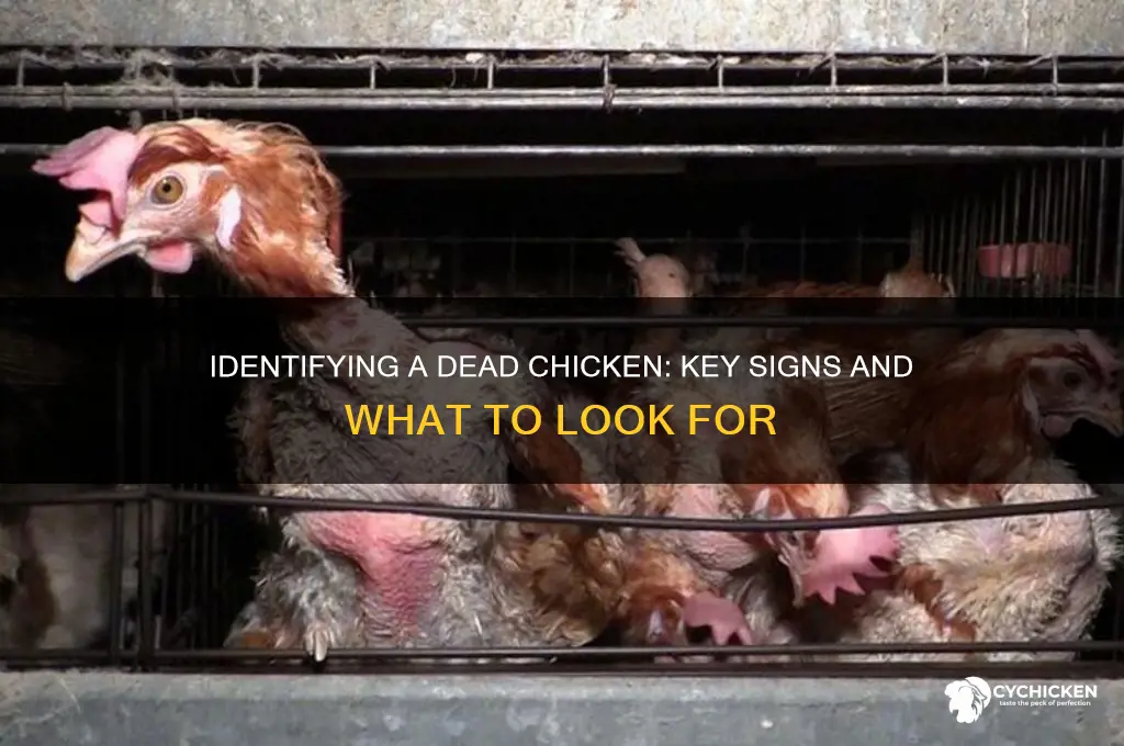 how to tell if a chicken is dead