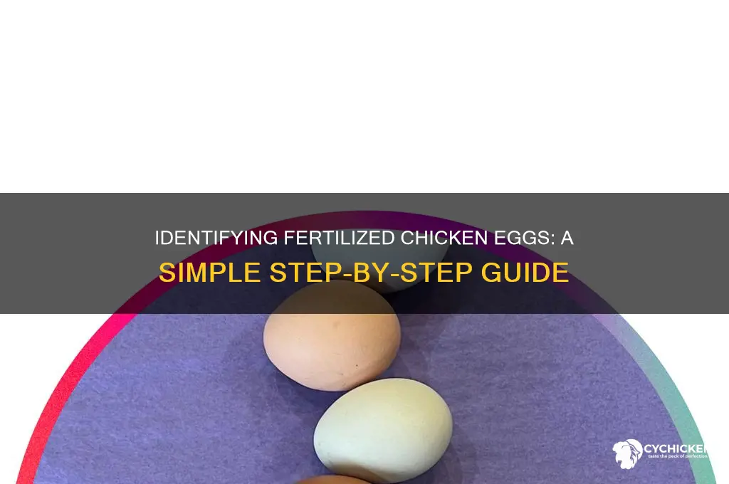 how to tell if a chicken is fertilized