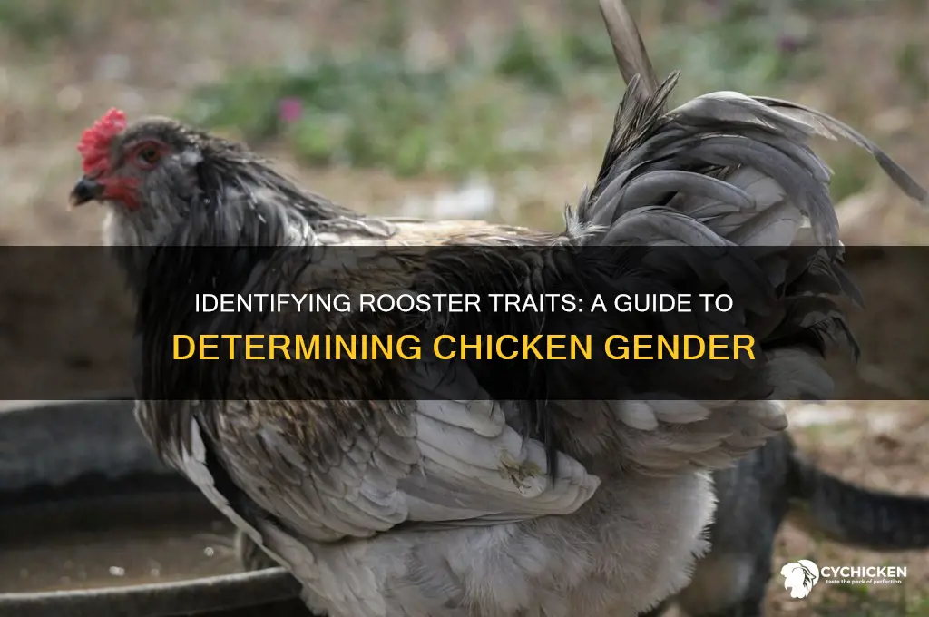 how to tell if a chicken is male